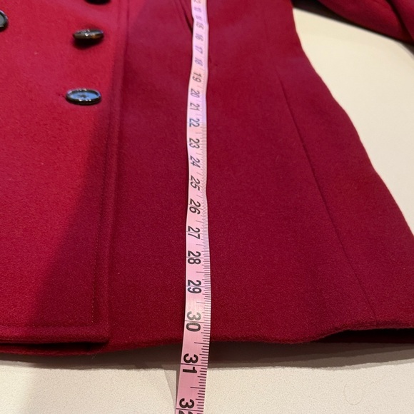 J. Crew Women's Wool Double Breasted Pea Coat, Insulated, Brick Red, Size L - Picture 11 of 14